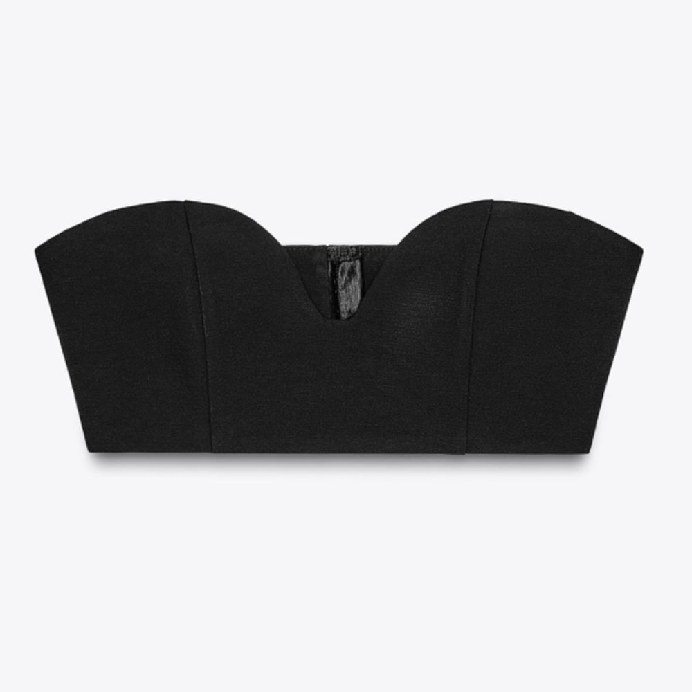Zara Chic Black Crop Top